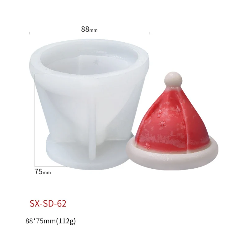 Christmas DIY Scented Candle Silicone Mold, Color: White(SD-67) - Image 2