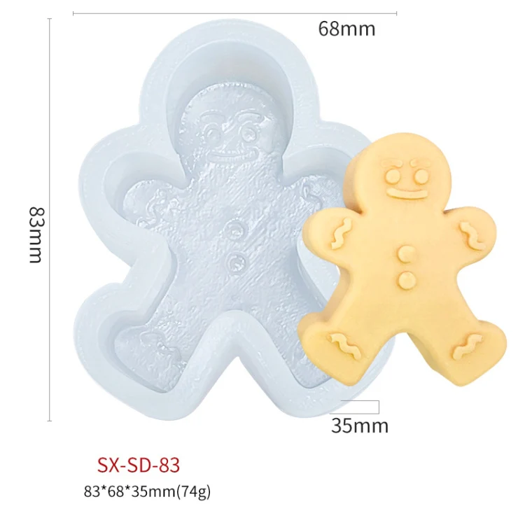 Christmas DIY Scented Candle Silicone Mold, Color: White(SD-83) - Image 2