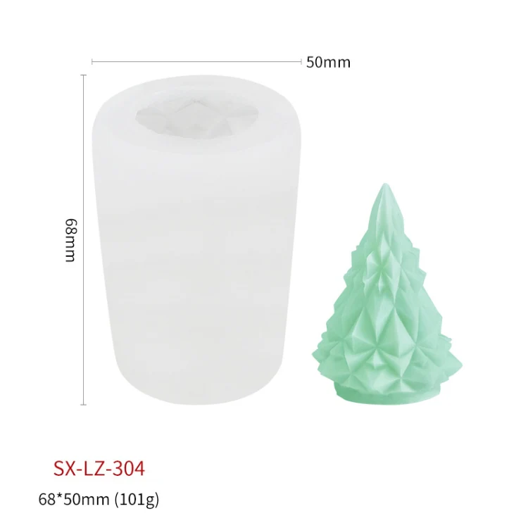 Christmas DIY Scented Candle Silicone Mold, Color: White(SX-LZ-304) - Image 2