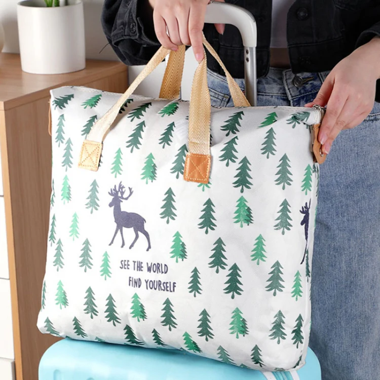 Clothes Quilt Storage Bag Large Capacity Waterproof Moistureproof Moving Luggage Bag, Style: 120L Extra Large Elk - Image 8