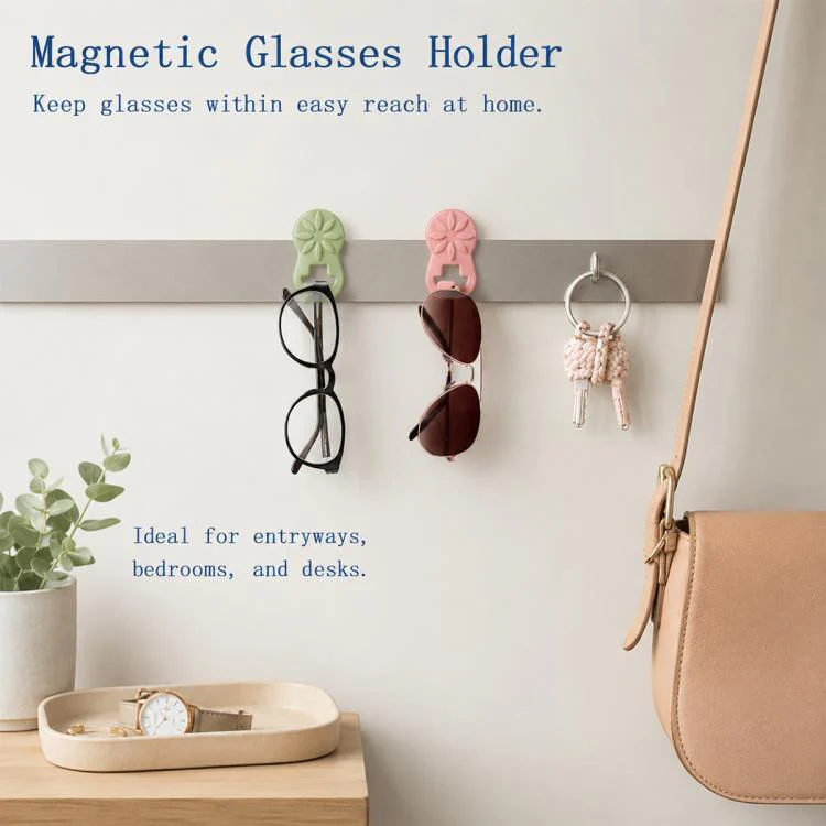 Clothes Silicone Magnetic Glasses Holder(Grey) - Image 7