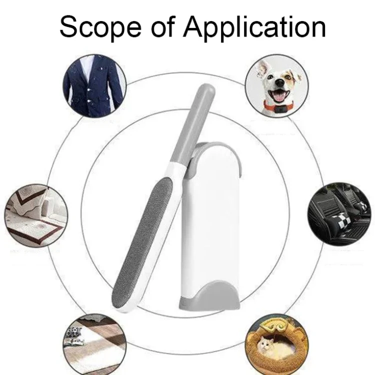 Clothes Sofa Dust Remover Household No-wash Double-sided Electrostatic Hair Removal Brush, Color: L Blue - Image 4
