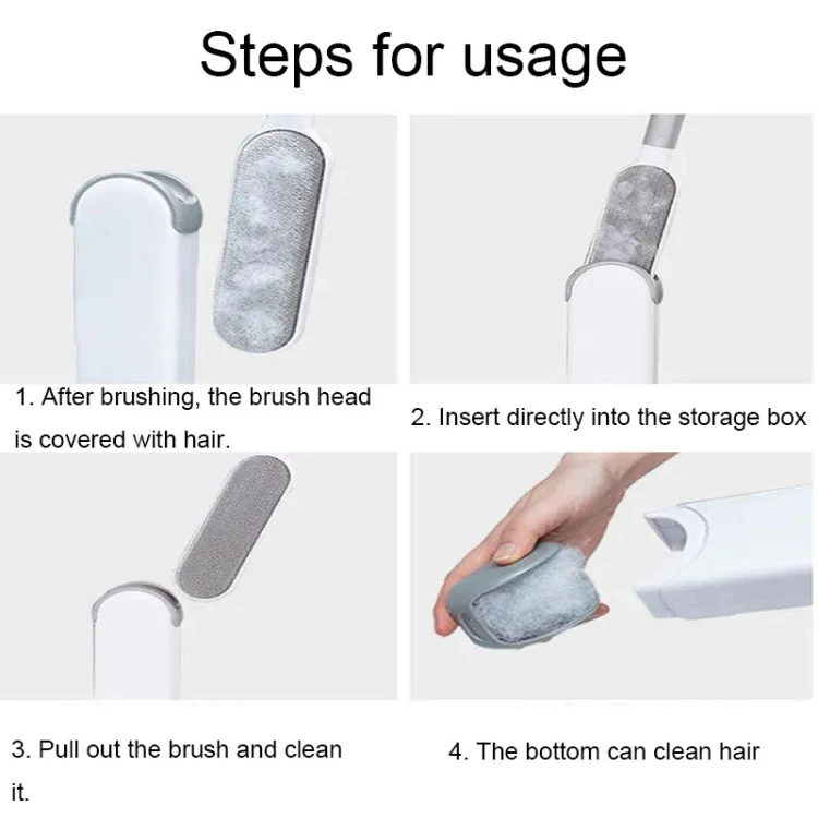 Clothes Sofa Dust Remover Household No-wash Double-sided Electrostatic Hair Removal Brush, Color: S Blue - Image 9