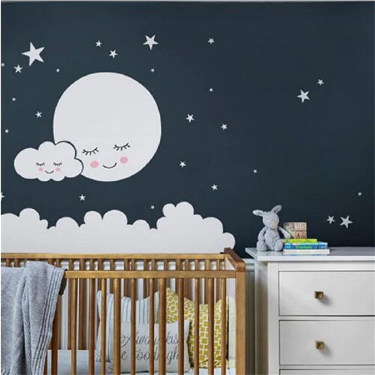 Cloud Star Moon Children Room Decoration Wall Sticker, Size:157cm x 157cm - Image 2