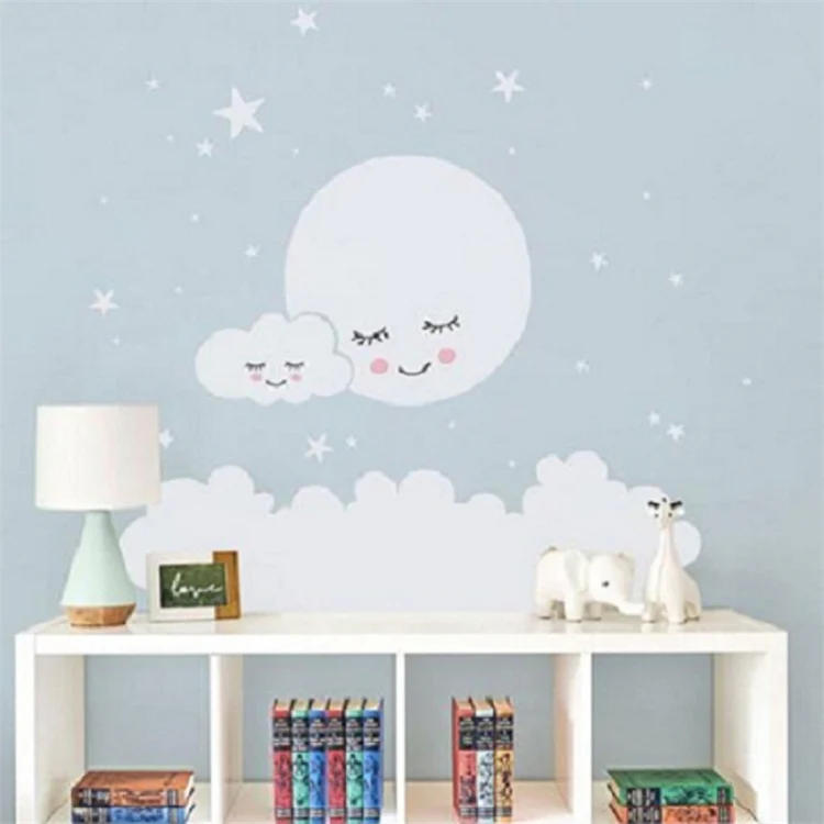 Cloud Star Moon Children Room Decoration Wall Sticker, Size:62cm x 62cm - Image 3
