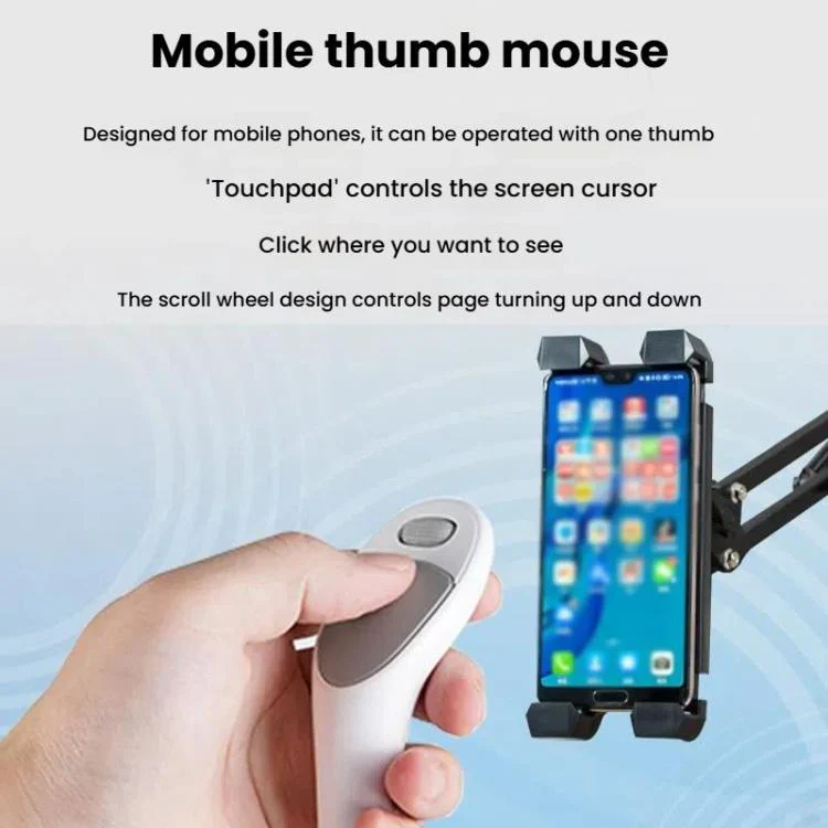 CMS01 USB Rechargeable Mobile Phone Remote Control Mouse Video Bluetooth Wireless Finger Mouse(For Android + IOS) - Image 5