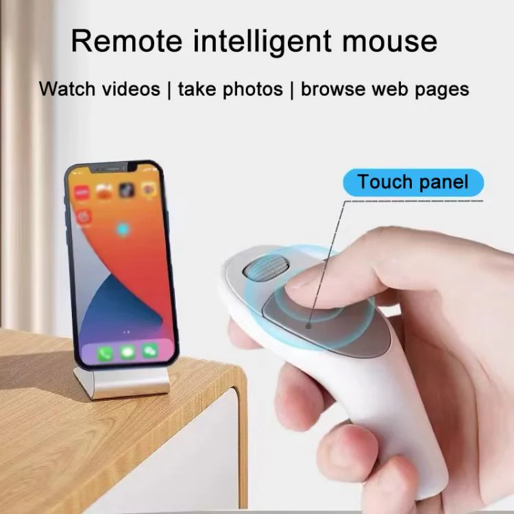 CMS01 USB Rechargeable Mobile Phone Remote Control Mouse Video Bluetooth Wireless Finger Mouse(For Harmony OS + IOS) - Image 6