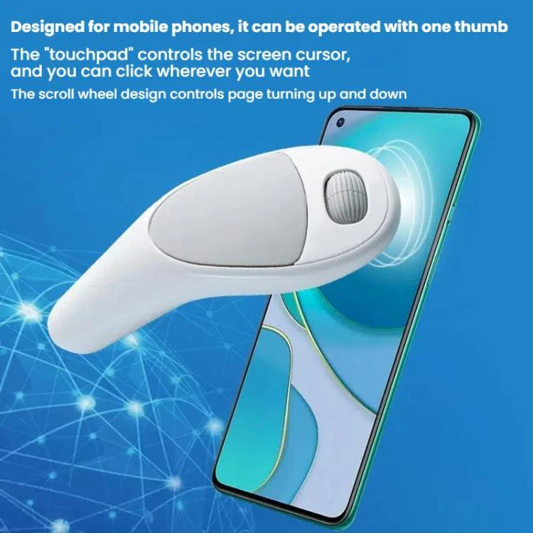 CMS01 USB Rechargeable Mobile Phone Remote Control Mouse Video Bluetooth Wireless Finger Mouse(For Harmony OS + IOS) - Image 8