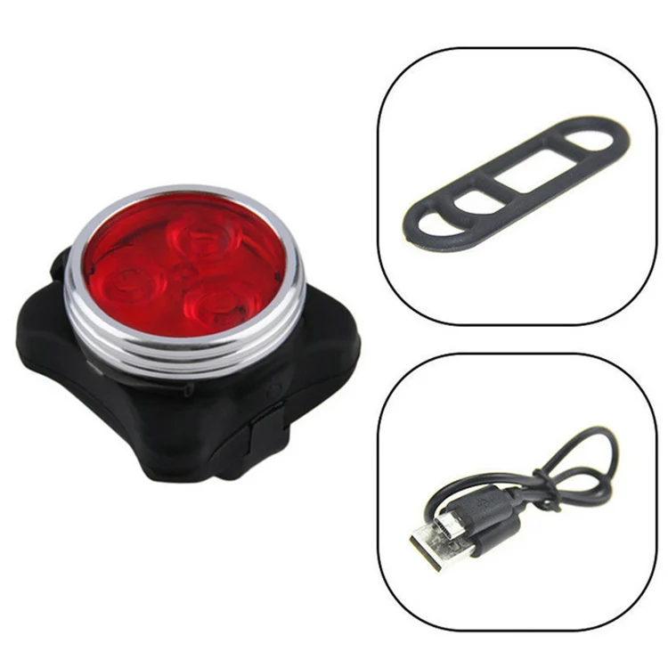COB Lamp Bead 160LM USB Charging Four-speed Waterproof Bicycle Headlight / Taillight Set, Red Light 650MA - Image 4