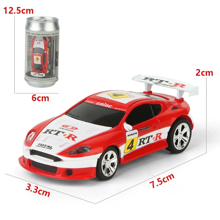 Coke Can Mini RC Car Radio Remote Control Micro Racing Car(Green) - Image 3