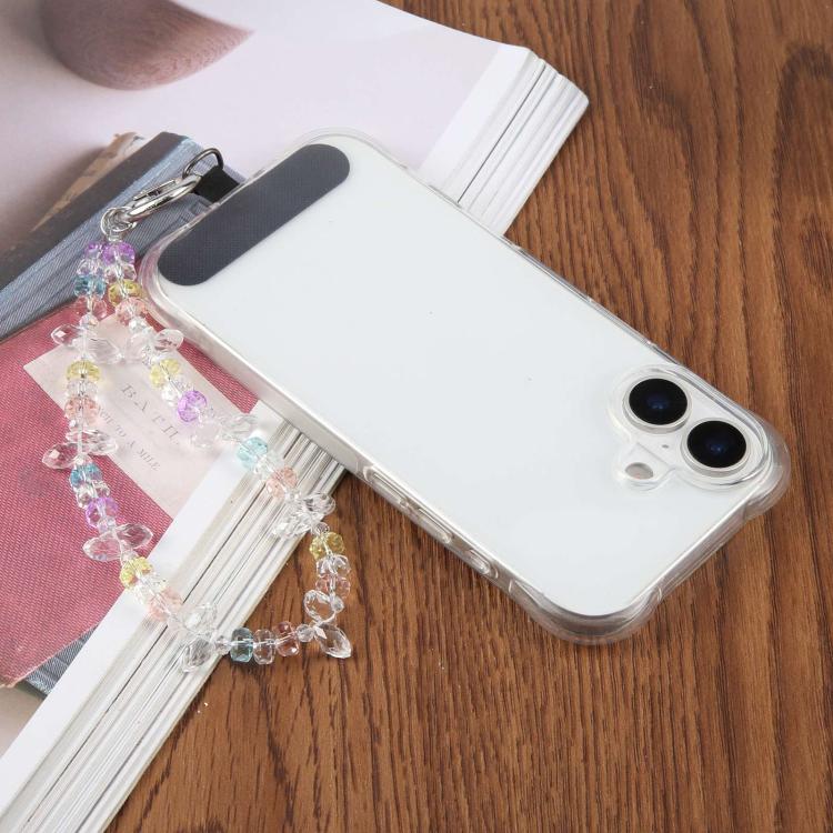 Colorful Transparent Crystal Beaded Phone Charm Strap(Purple) - Image 5