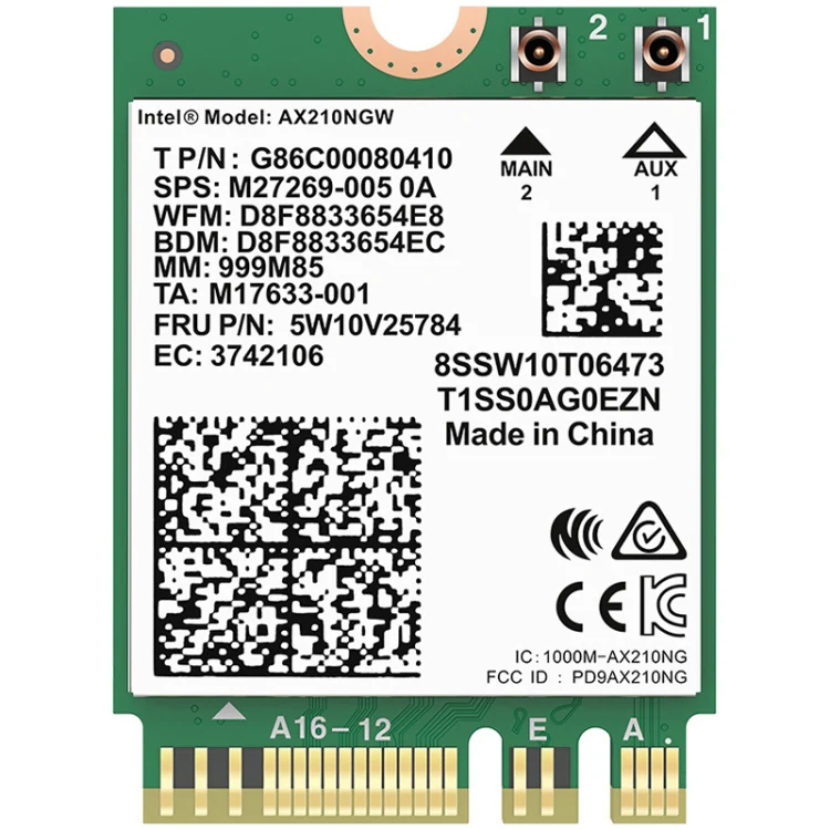 COMFAST AX210 vPro-M 5374Mbps Bluetooth 5.2 Tri-band Wireless Network Card