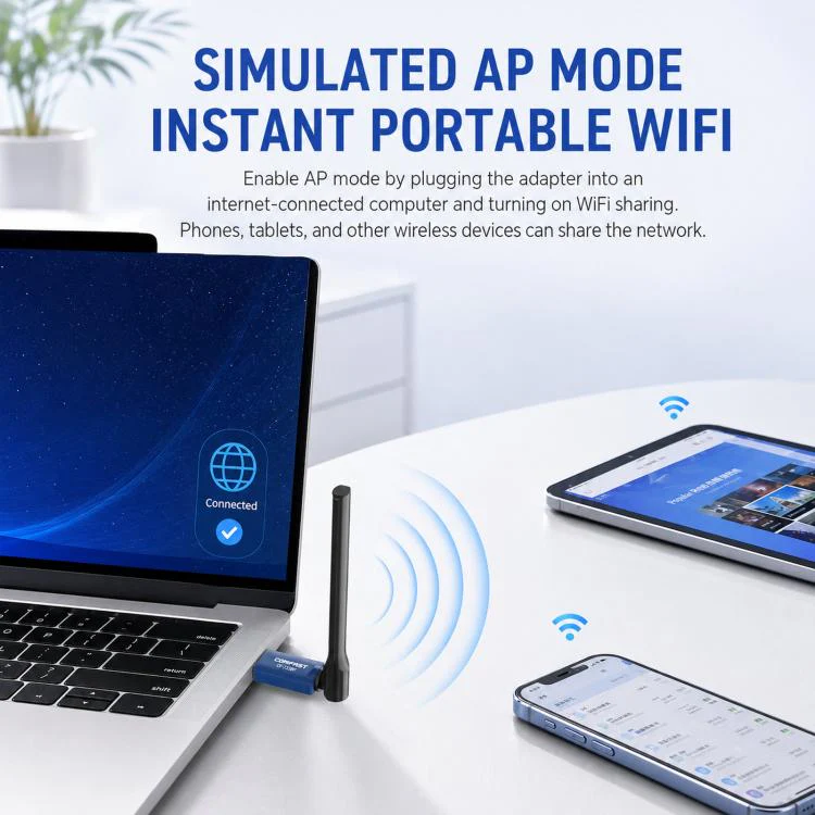 COMFAST CF-733BF WiFi 6 Bluetooth 5.4 USB Adapter AX900 Dual Band Wireless Network Card - Image 11