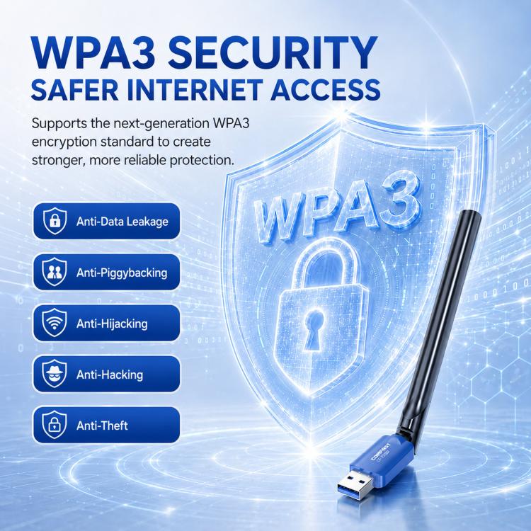 COMFAST CF-733BF WiFi 6 Bluetooth 5.4 USB Adapter AX900 Dual Band Wireless Network Card - Image 12