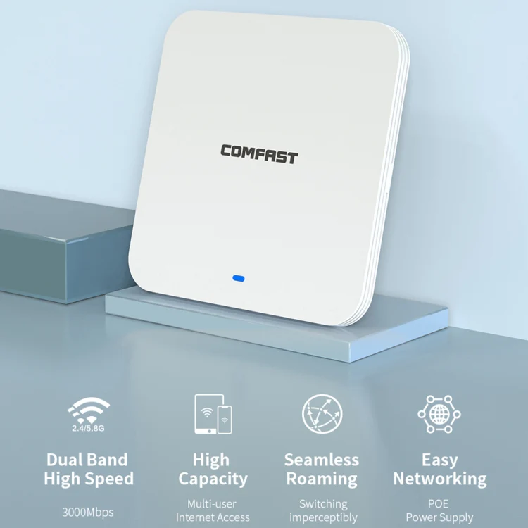COMFAST CF-E395AX 3000Mbps WiFi6 2.4G & 5.8GHz Dual Band Indoor Wireless Ceiling AP - Image 5