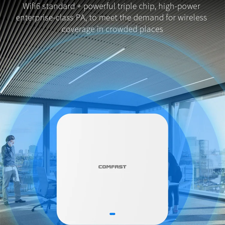 COMFAST CF-E395AX 3000Mbps WiFi6 2.4G & 5.8GHz Dual Band Indoor Wireless Ceiling AP - Image 8