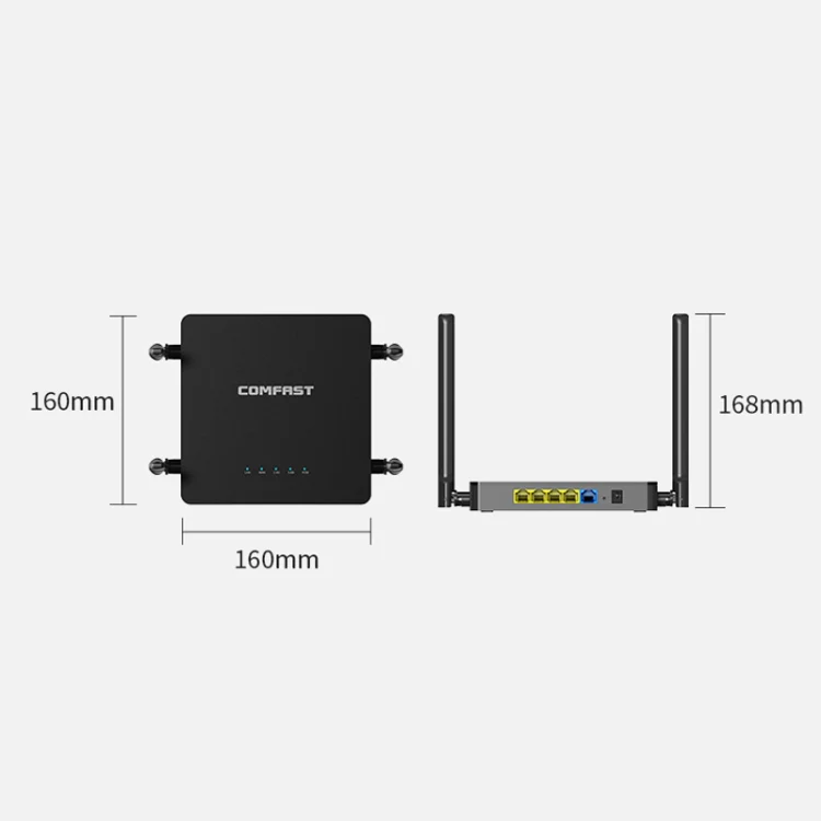 COMFAST CF-N5 V2 1200Mbps WiFi6 Dual Band Wireless Router With Gigabit Ethernet Port, 4x5dBi Antenna(US Plug) - Image 11
