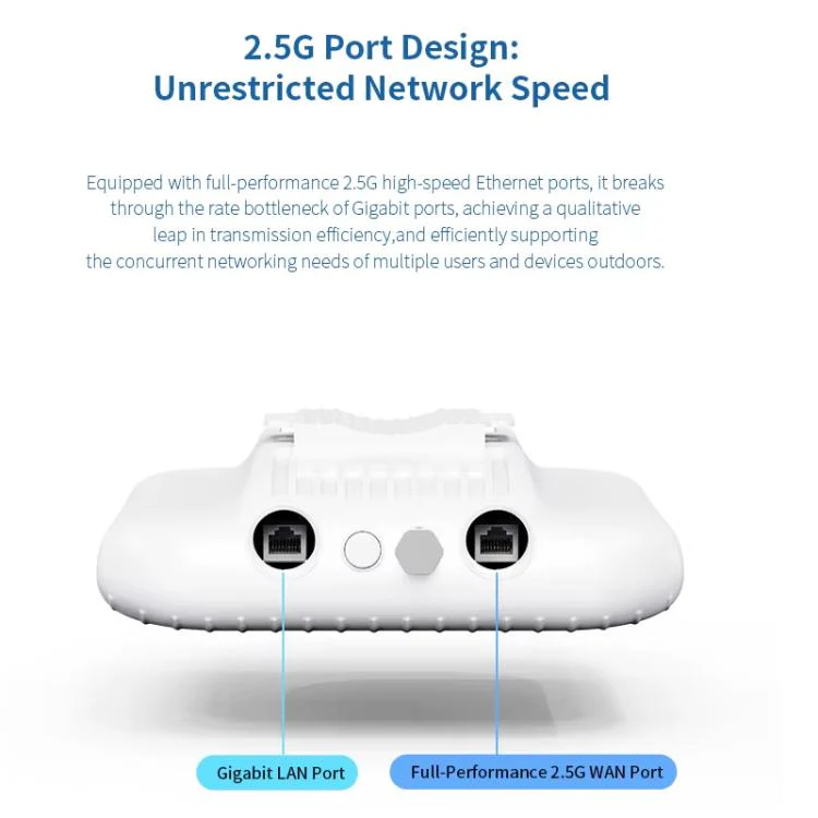 COMFAST CF-WA973 WiFi 7 Outdoor Access Point Dual-Band 3600Mbps High Power Wireless AP, 2.5G WAN Port, IP67 Waterproof US Plug - Image 6