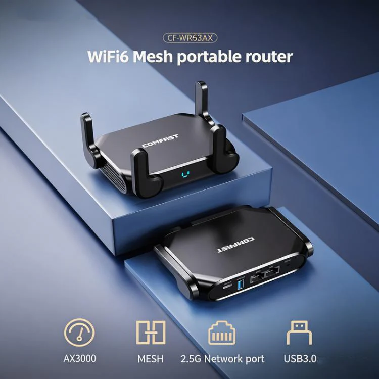 COMFAST CF-WR632AX 3000Mbps WiFi 6 Mesh WIFI Gigabit Router 2.4G/5.8GHz Dual-Band Wireless Signal Amplifier With 2.5G WAN/LAN Port, USB 3.0(AU Plug) - Image 2