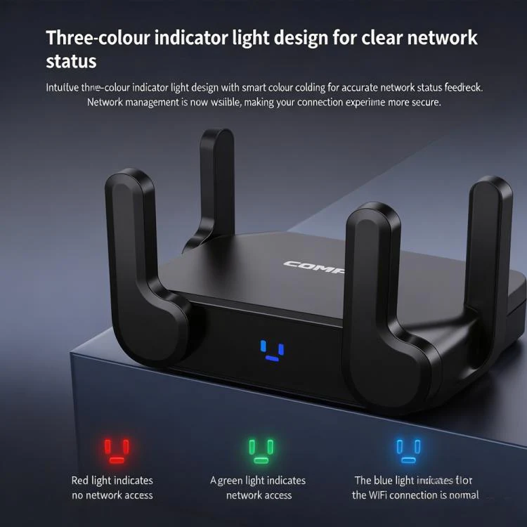 COMFAST CF-WR632AX 3000Mbps WiFi 6 Mesh WIFI Gigabit Router 2.4G/5.8GHz Dual-Band Wireless Signal Amplifier With 2.5G WAN/LAN Port, USB 3.0(EU Plug) - Image 13