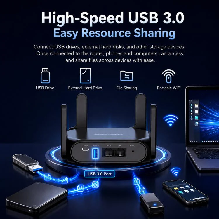 COMFAST CF-WR672BE Wi-Fi 7 BE3600 Wireless Router Dual 2.5G WAN/LAN Ports UK Plug - Image 10