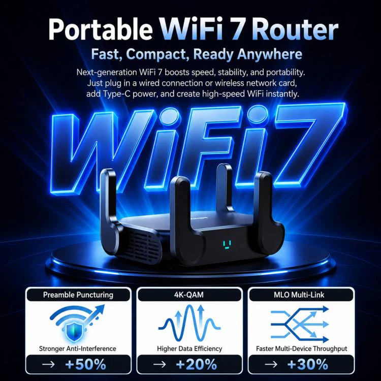 COMFAST CF-WR672BE Wi-Fi 7 BE3600 Wireless Router Dual 2.5G WAN/LAN Ports UK Plug - Image 3