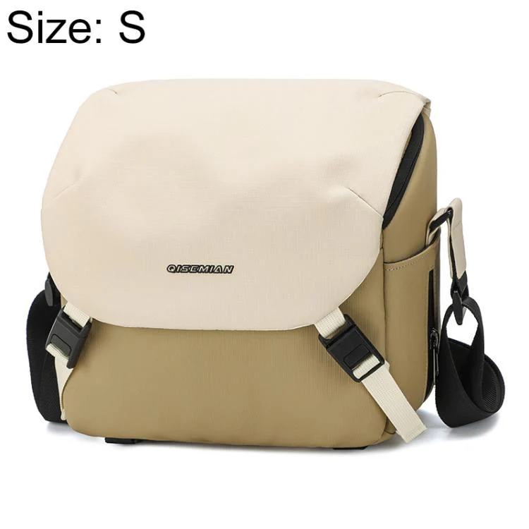 Contrast Color Crossbody Shoulder DSLR Camera Bag, Size:20 x 18 x 10cm S(Green)