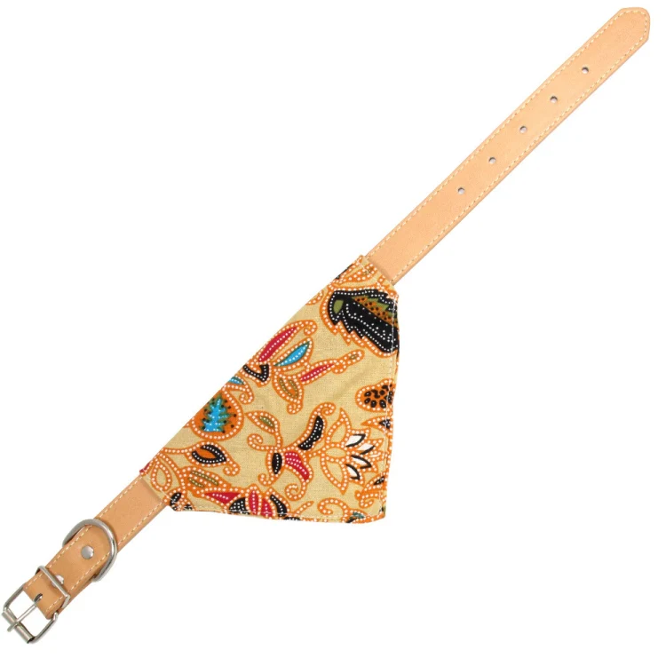 Cotton Pet Bib Cat Headband Dog Saliva Towel, Size:M(Khaki) - Image 3