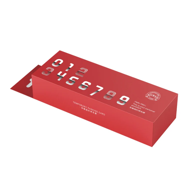 Creative Temporary Parking Card Car Sticker (Grey) - Image 9