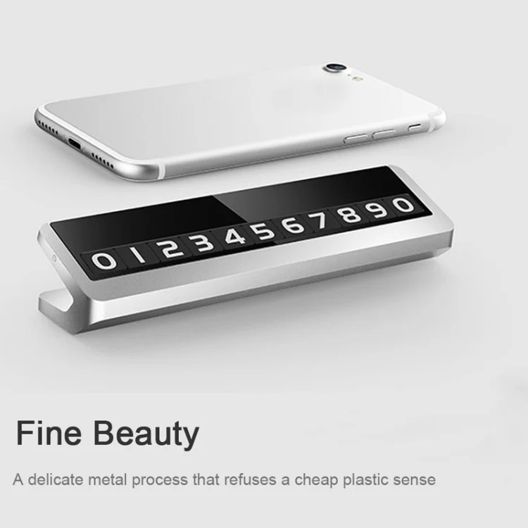Creative Temporary Parking Card Car Sticker (Silver) - Image 4