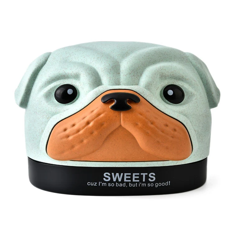 Creative Wheat Bobbi Dog Tissue Box Living Room Bedroom Desktop Pumping Paper Roll Paper Storage Box(Green) - Image 2