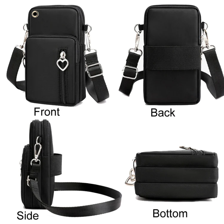 Crossbody Mobile Phone Bag Vertical Wallet Wrist Pouch With Arm Band for Women, Style: Blue Balloon - Image 3