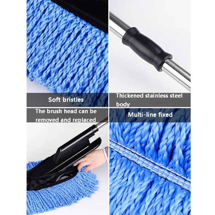 CS-365 Multifunctional Car Washing Telescopic Long-Handled Brush, Color: Gray (OPP Bag) - Image 5