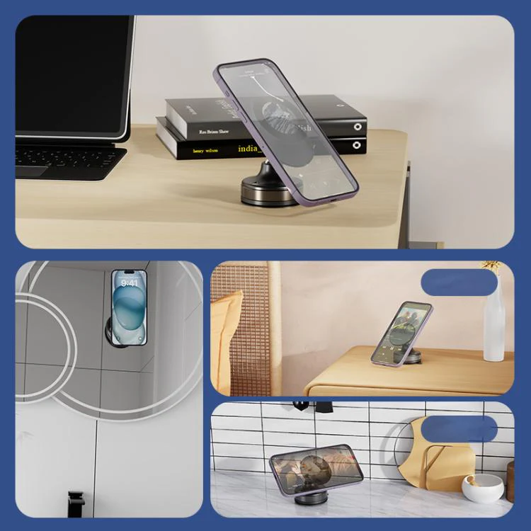 CTT29 Foldable Vacuum Magnetic Suction Cup Phone Holder(Black) - Image 8