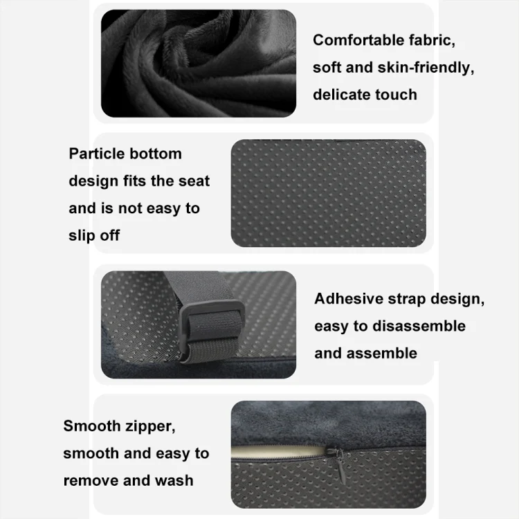 Curve Three-dimensional Support Memory Foam Office Chair Armrest Pad, Color: Black - Image 8