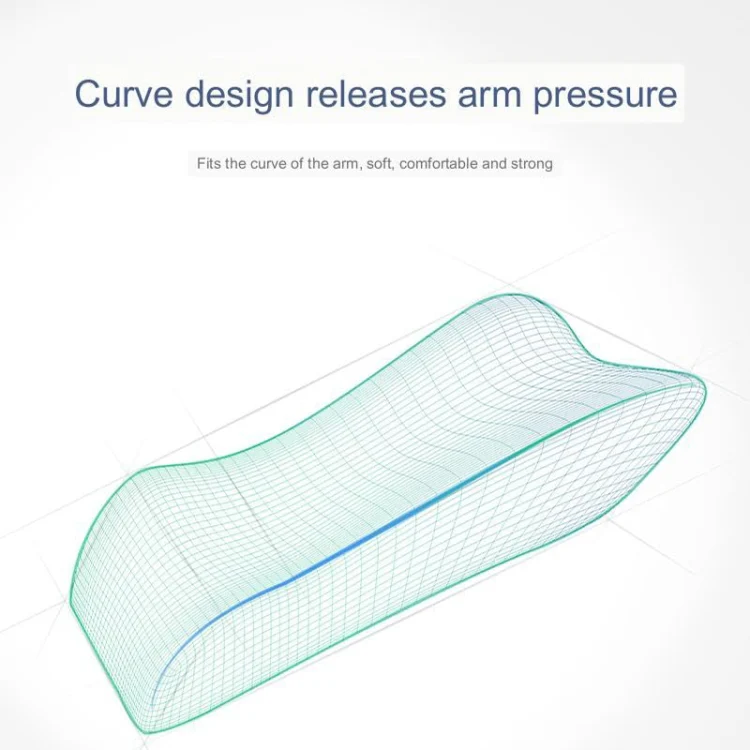 Curve Three-dimensional Support Memory Foam Office Chair Armrest Pad, Color: Gray - Image 6