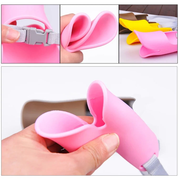 Cute Duck Mouth Shape Silicone Muzzle for Pet Dog, Size: S(Yellow) - Image 6