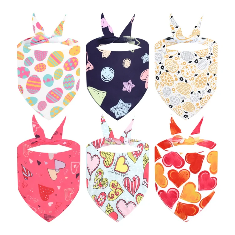 Cute Pet Triangle Towel Bib Cartoon Cats And Dogs Drool Towel Scarf, Style: 01 - Image 4