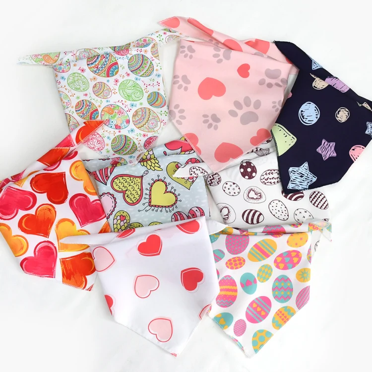 Cute Pet Triangle Towel Bib Cartoon Cats And Dogs Drool Towel Scarf, Style: 01 - Image 6