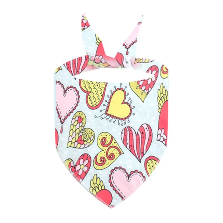 Cute Pet Triangle Towel Bib Cartoon Cats And Dogs Drool Towel Scarf, Style: 04