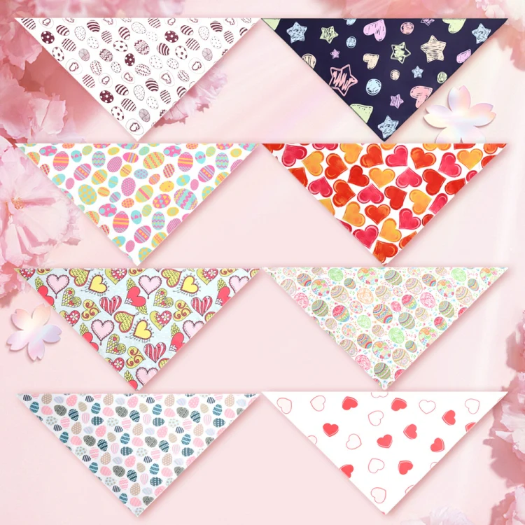 Cute Pet Triangle Towel Bib Cartoon Cats And Dogs Drool Towel Scarf, Style: 08 - Image 7
