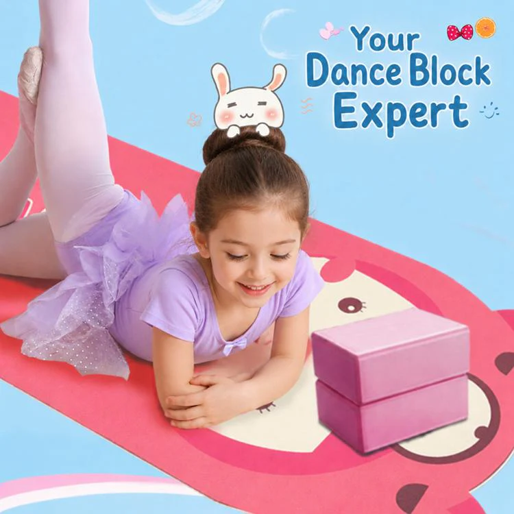 Cute Printed High Density Dancing Leg-Stretching Yoga Blocks(Pink Girl) - Image 2