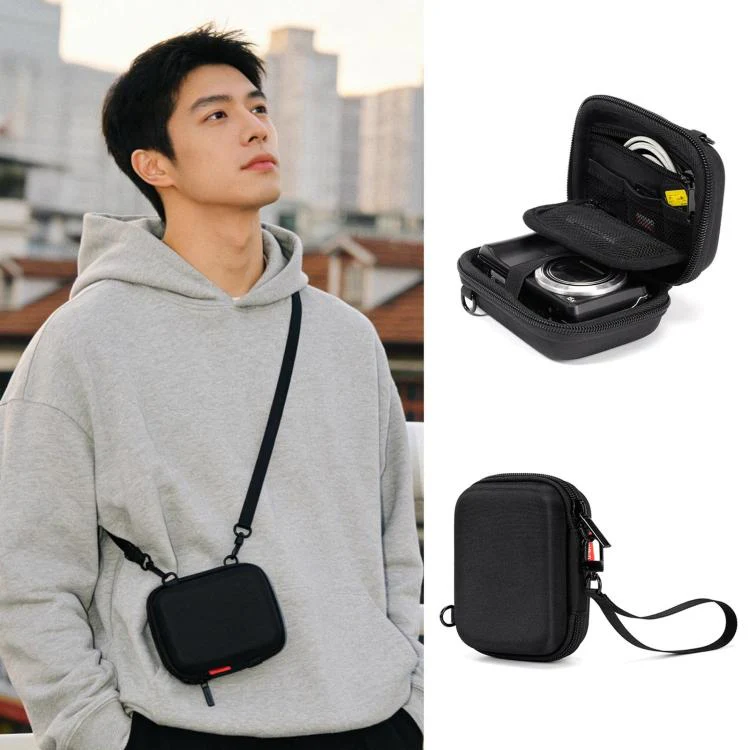 Cwatcun H45 3.0 Portable CCD Camera Bag Single-Shoulder EVA Mirrorless Compact Cameras Storage Bag(Black)