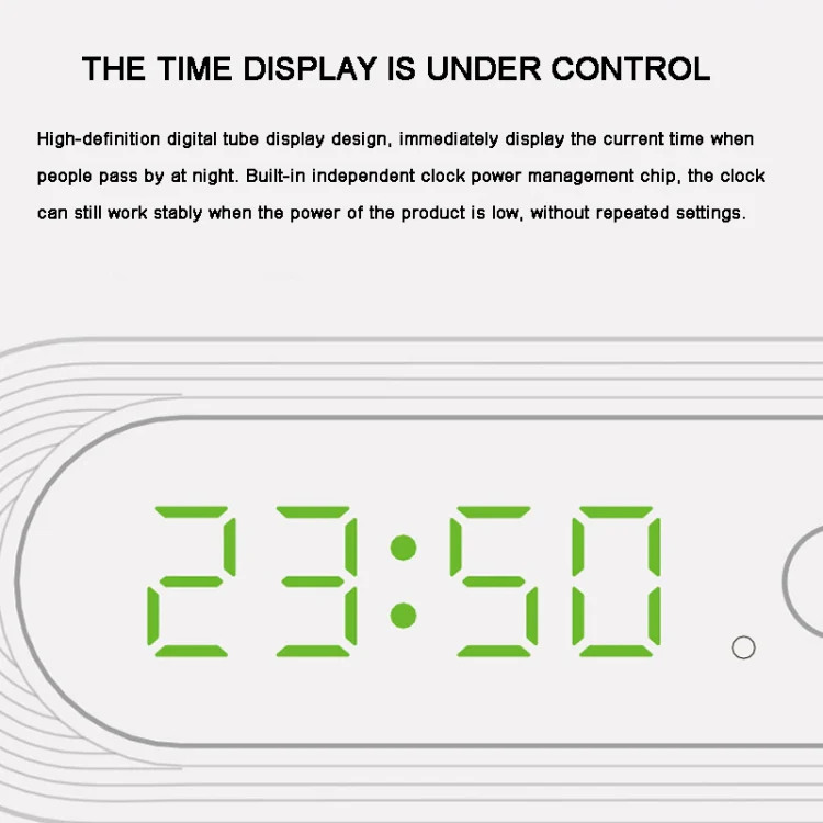 D05  Smart  Induction Magnetic Night Light with Time Display,Spec: Touch Dimming - Image 5