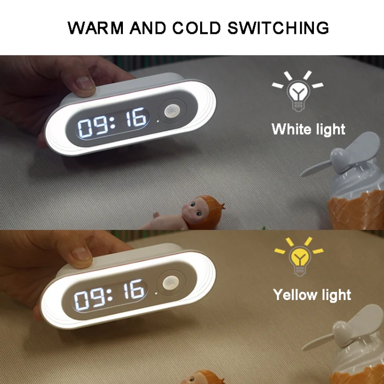 D05  Smart  Induction Magnetic Night Light with Time Display,Spec: Touch Dimming - Image 7