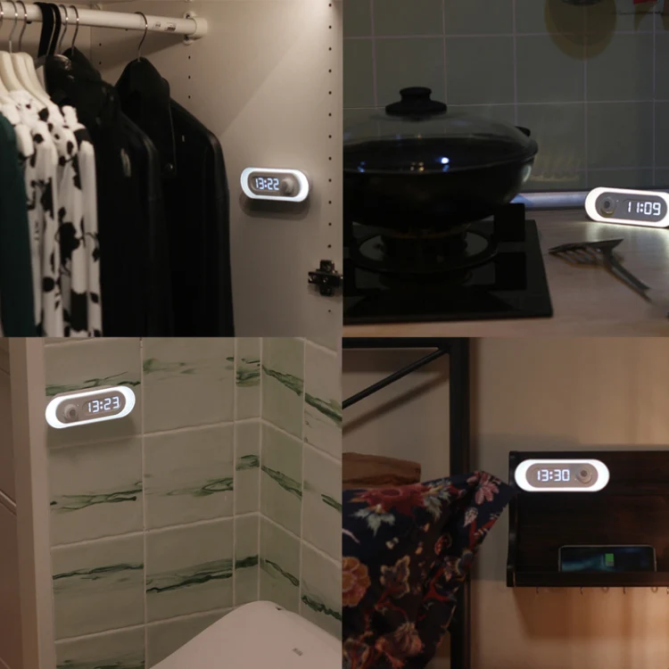D05  Smart  Induction Magnetic Night Light with Time Display,Spec: Touch Dimming - Image 8