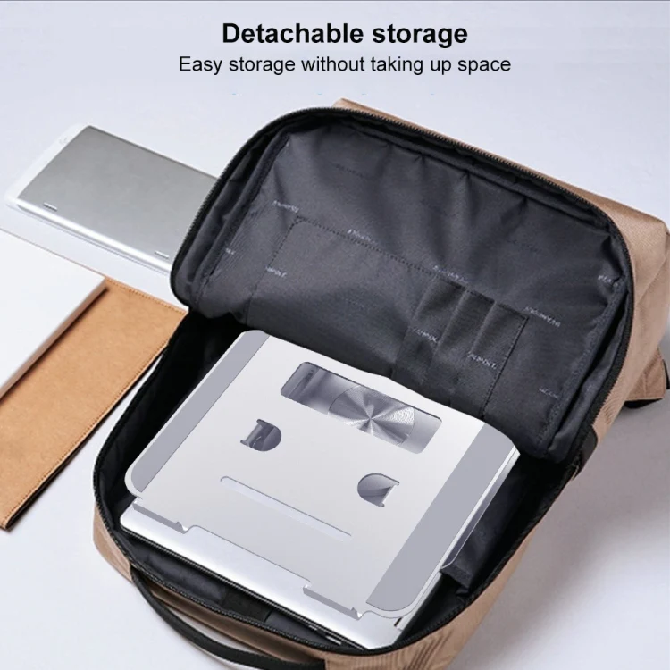 D088 Portable Aluminum 360 Degree Rotating Height Flexible Adjustable Notebook Laptop Stand - Image 6