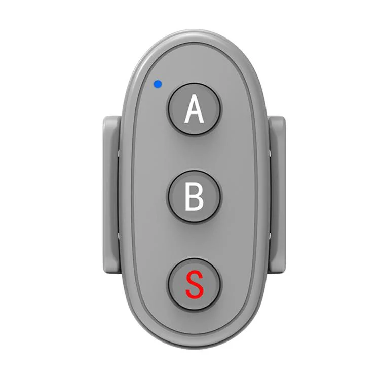 D09 3-Button BT Remote Control For DJI, Insta360, GoPro And Other Action Cameras, Smartphones(Grey)