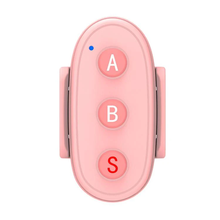 D09 3-Button BT Remote Control For DJI, Insta360, GoPro And Other Action Cameras, Smartphones(Pink)