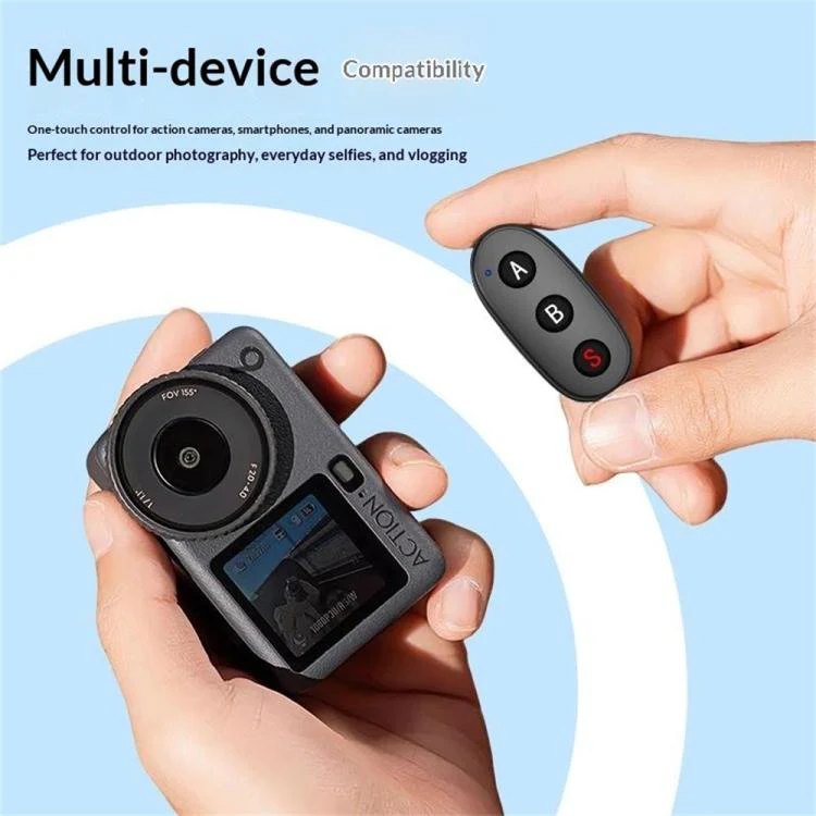 D09 3-Button BT Remote Control For DJI, Insta360, GoPro And Other Action Cameras, Smartphones(Pink) - Image 7